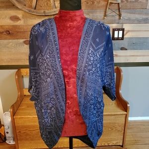 Forever 21 Floral Front Draped Kimono